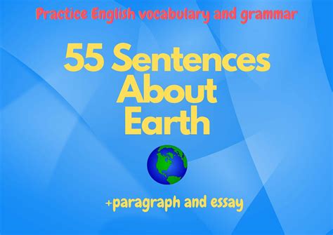 Sentences About Earth 55 Helpful Lines To Boost 5 Sentences About Globe - 5 Sentences About Globe
