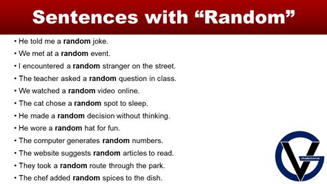 Sentences With Random