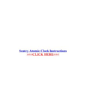Read Online Sentry Atomic Clock Manual File Type Pdf 