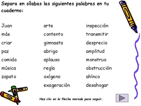 Separa Las Sílabas
