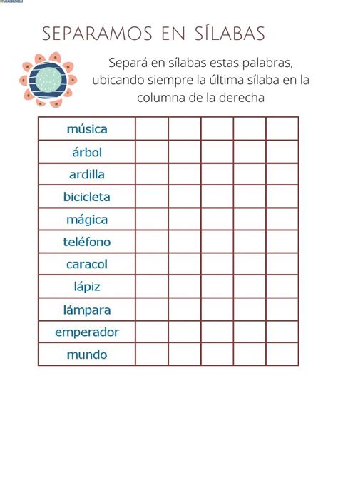 Separar En Silabas