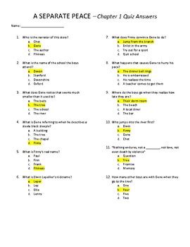 Read Separate Peace Final Test Questions And Answers 