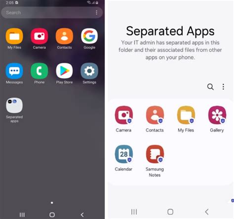 separated apps