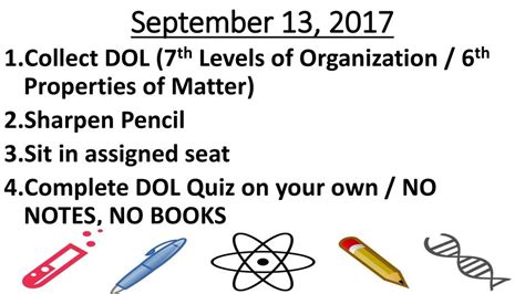 September 13 2017 Collect Dol 7th Levels Of 6th Grade Dol - 6th Grade Dol