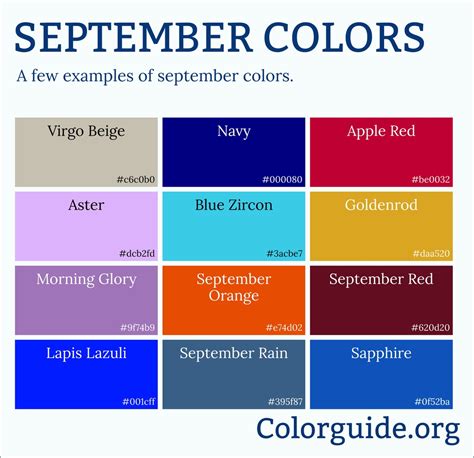 september colors