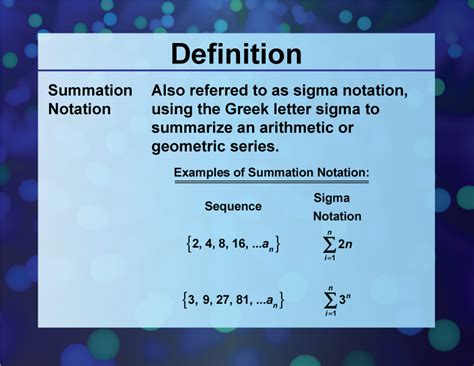 Sequence Notation Math