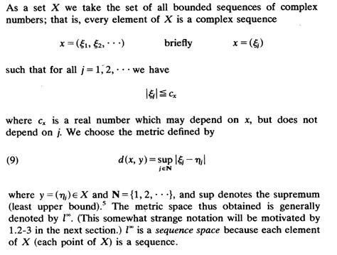 sequence spaces and functional spaces