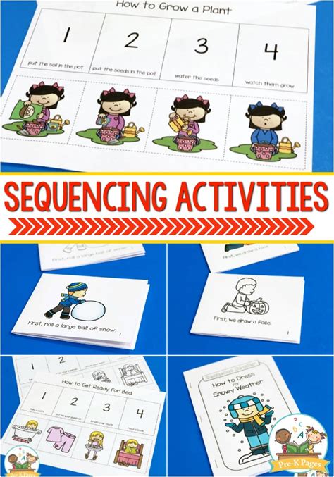 Sequencing Activities For Preschoolers Pre K Pages Preschool Sequencing Worksheets - Preschool Sequencing Worksheets