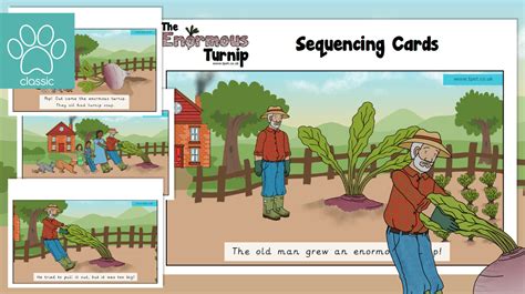 sequencing cards for the enormous turnip