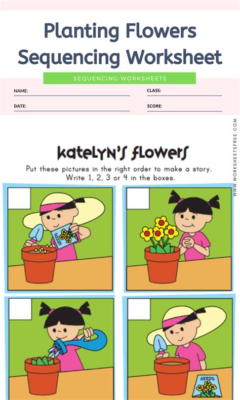 Sequencing Worksheet Flowers All Kids Network Plant Sequencing Worksheet - Plant Sequencing Worksheet