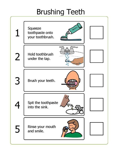 Sequential Writing Worksheets Steps To Brushing Your Teeth Worksheet - Steps To Brushing Your Teeth Worksheet