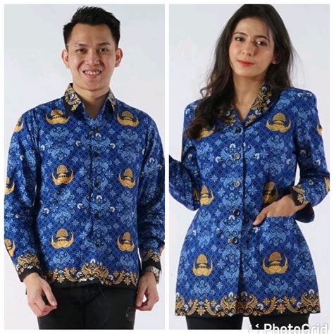 Seragam Batik Korpri Terbaru Berdasarkan Se No 02 Model Pakaian Seragam Batik Korpri - Model Pakaian Seragam Batik Korpri
