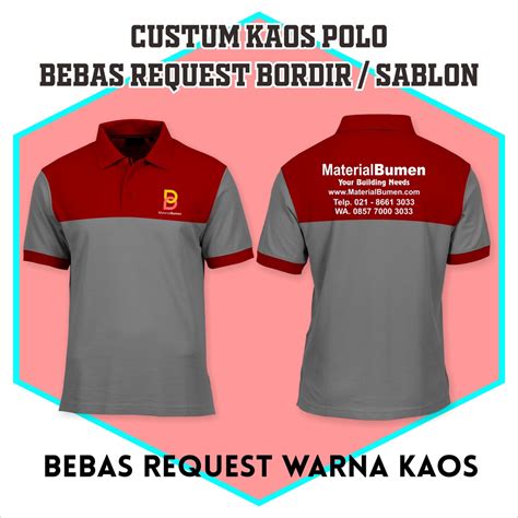 Seragam Kaos Polo Mahasiswa Semarang Kerah Desain Baju Jurusan - Kerah Desain Baju Jurusan