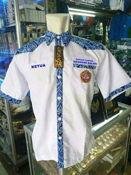 Seragam Karang Taruna Kombinasi Batik  Model Baju Batik Kerja Wanita Kombinasi Kain Polos - Seragam Karang Taruna Kombinasi Batik