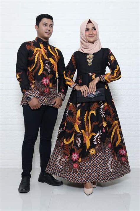 Seragam Sinoman Batik Kombinasi  Batik Sarimbit Blouse Couple Murah - Seragam Sinoman Batik Kombinasi
