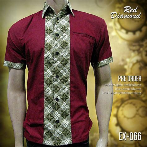 Seragam Sinoman Batik Kombinasi  Model Baju Batik Kombinasi Pria Dan Wanita Brokat - Seragam Sinoman Batik Kombinasi