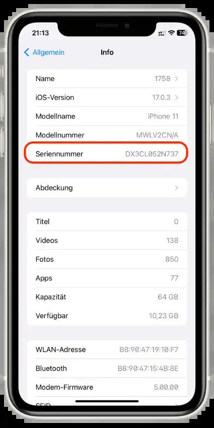 Seriennummer Prüfen Iphone
