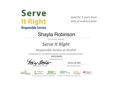 Serve It Right Saskatchewan