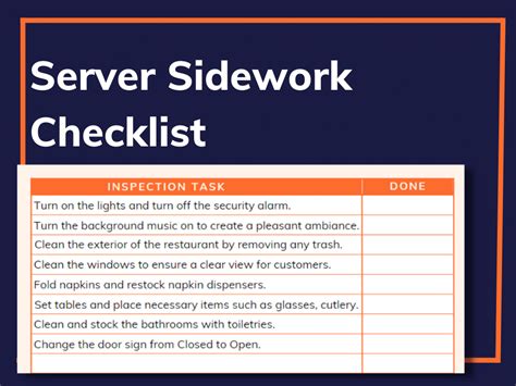 Server Side Work Restaurant Management Blueprint