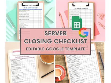 Servers Closing Duties Checklist