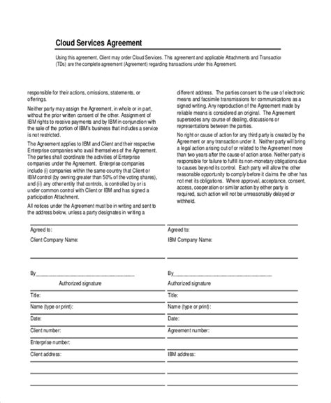 service level agreement cloud computing pdf