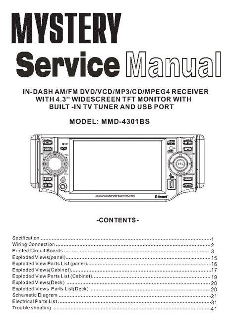 service manual mmd equipment