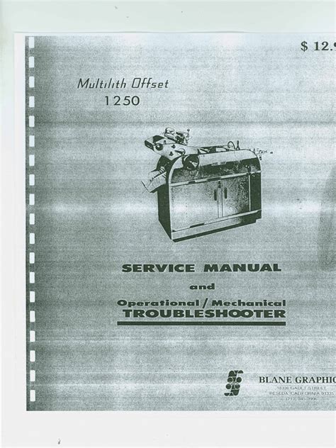 Service Manual Multilith