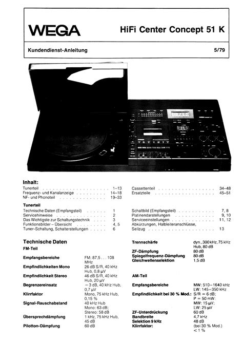 Service Manual Wega Concept