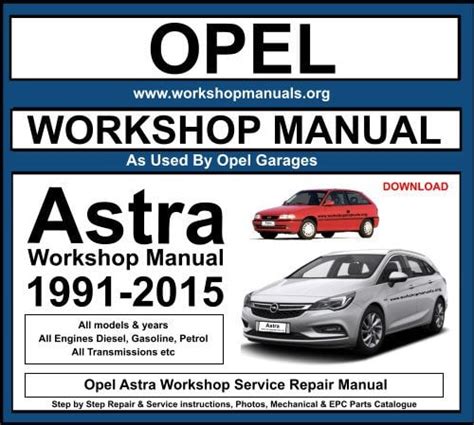 Read Service Manual For Opel Astra 