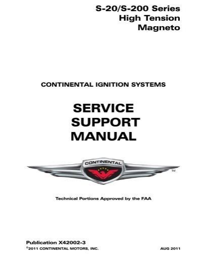 Download Service Support Manual Continental Motors Inc 106328 Pdf 