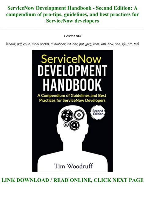 Servicenow Development Handbook Second Edition A