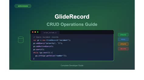 Servicenow Gliderecord