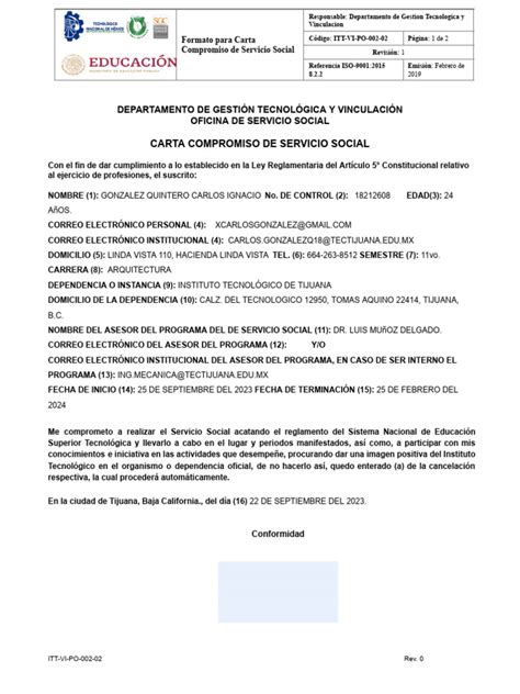 Servicio Social Itt