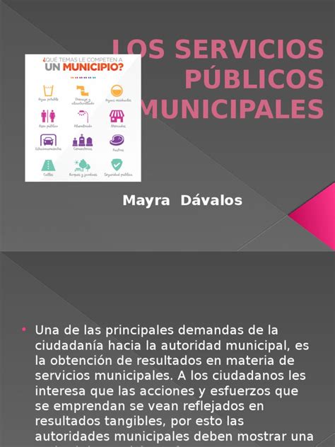 servicios publicos municipales pdf