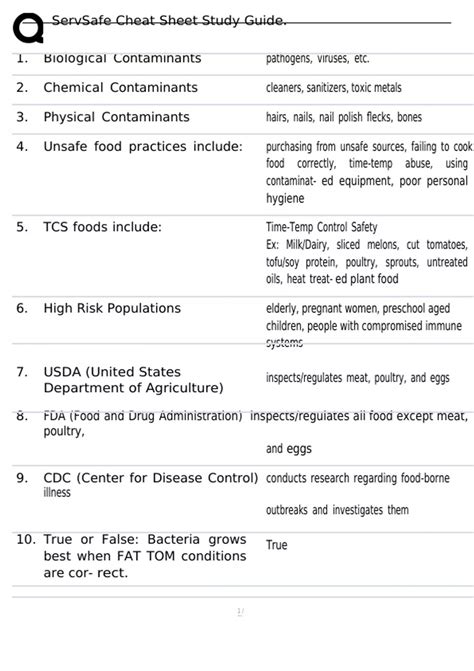 Servsafe Study Guide For California 2015