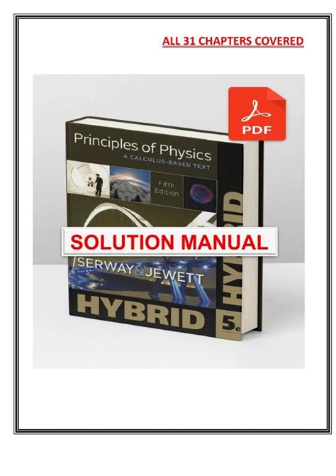 Serway Physics Solutions 5th Edition