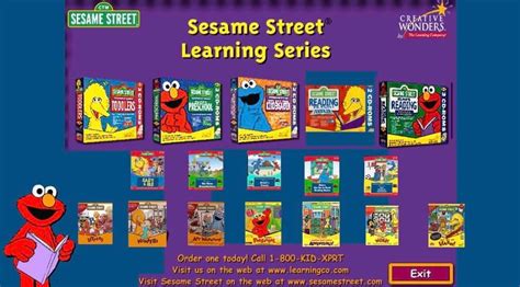 Sesame Street Learning Series Creative Wonders 2 Disks Learning Cd For Kindergarten - Learning Cd For Kindergarten