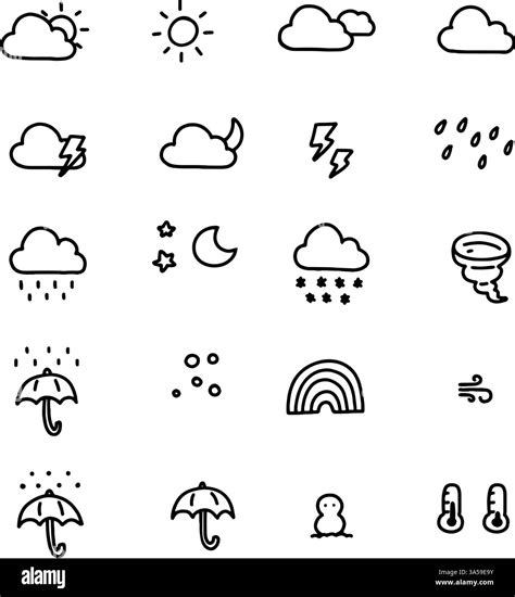 set 1 set to weather map symbols