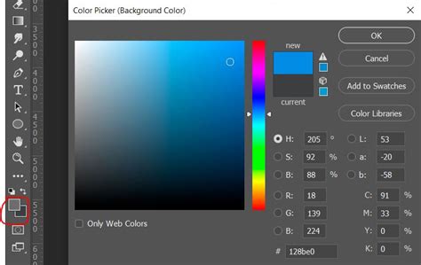 set background color in photoshop