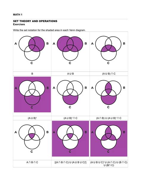 Set Theory Exercises And Solutions