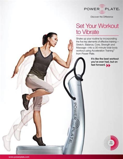 set your workout to vibrate power plate