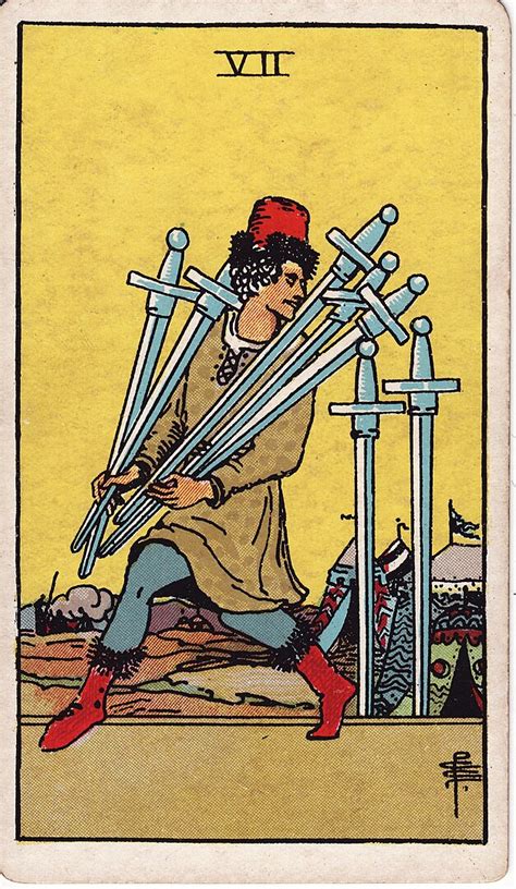Sete De Espadas Tarot