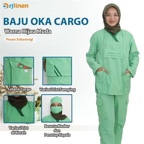 Setelan Seragam Ok Celana Cargo Size 3xl 5xl Model Baju Perawat Berhijab - Model Baju Perawat Berhijab