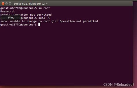 setgid operation not permitted ubuntu