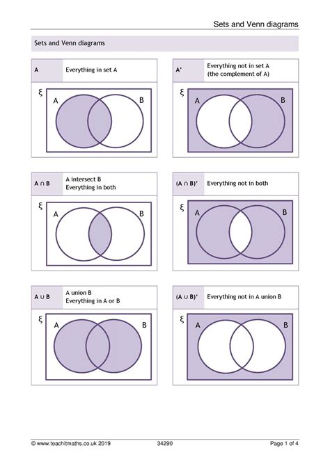 Sets And Venn Diagrams Worksheets With Answers Pdf Venn Diagram Math Worksheets - Venn Diagram Math Worksheets