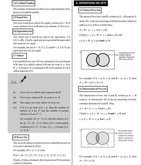 Sets Class 11 Notes