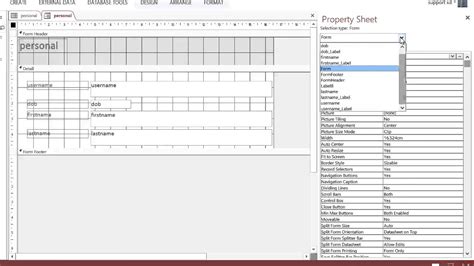 setting data entry on a form in Access YouTube
