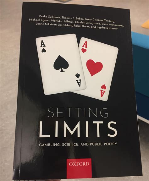 setting limits gambling science and public policy