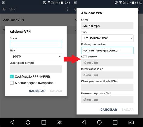 setting vpn 3 android