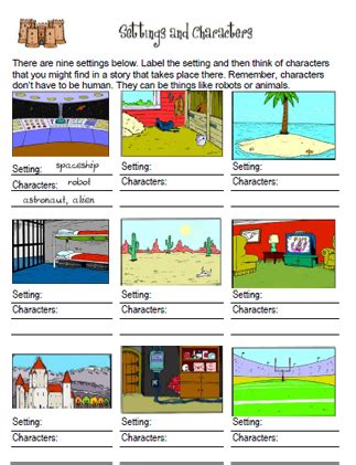 Settings Worksheets English Worksheets Land Setting Worksheets 6th Grade - Setting Worksheets 6th Grade